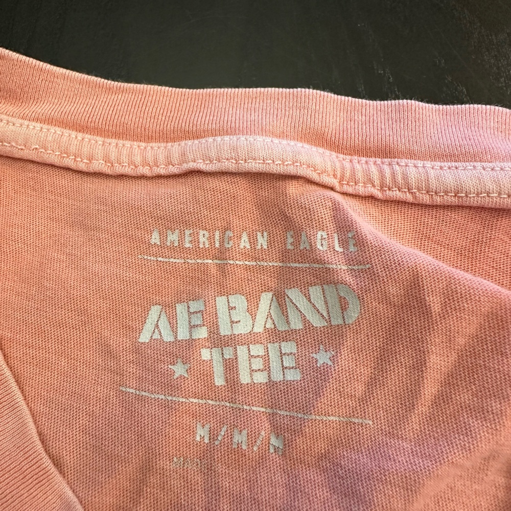 American Eagle Outfitters Pink AE Band Tee - Picture 2 of 3